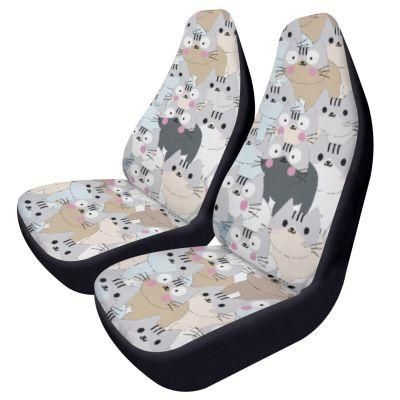 Cute Car Cotton Car Seat Covers Polyester Custom Waterproof Car Accessories Covers