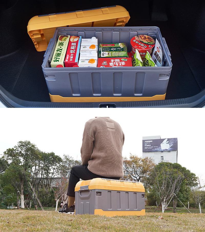 Durable Folding Storage Box Car Trunk Organizer for Family Storage, Grocery Shopping, Travel, Trunk Storage Wbb13197
