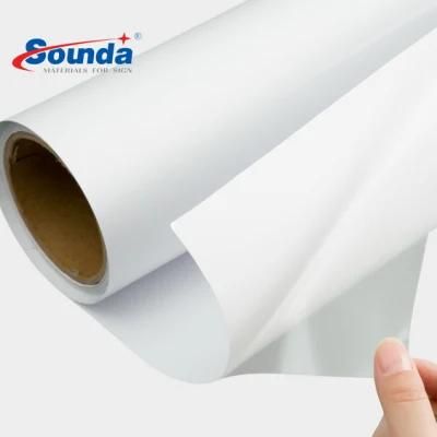 140g White Back Self Adhesive Vinyl for Eco Solvent Printing