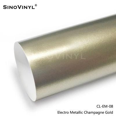 SINOVINYL Vinyl Sticker Car Wrap Film Matte Electro Metallic Auto Wrapping Color Film