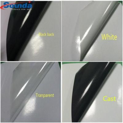 PVC Laminated Advertising Printing Material Premier White Glue Self Adhesive Vinyl