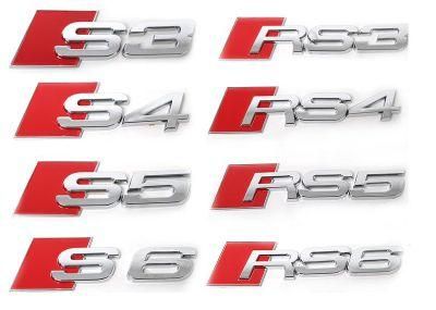 S4 Badge Emblem Decal Sticker Logo A4 RS4 RS S Audi boot lid rear trunk tailgate