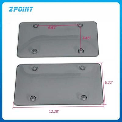 Auto Accessories Unbreakable Gray License Plate Cover Frame