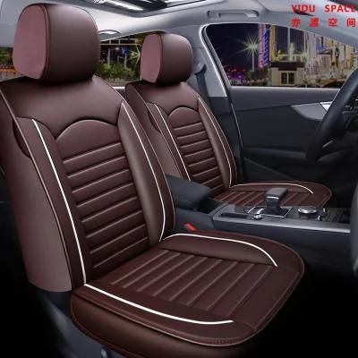 Car Accessories Car Decoration 360 Degree Full Covered Coffee Color Car Seat Cover Universal Luxury PU Leather Auto Car Seat Cushion