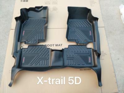 Waterproof Foot Mat Tpo 5D Floor Mat for Nisssan X-Trail
