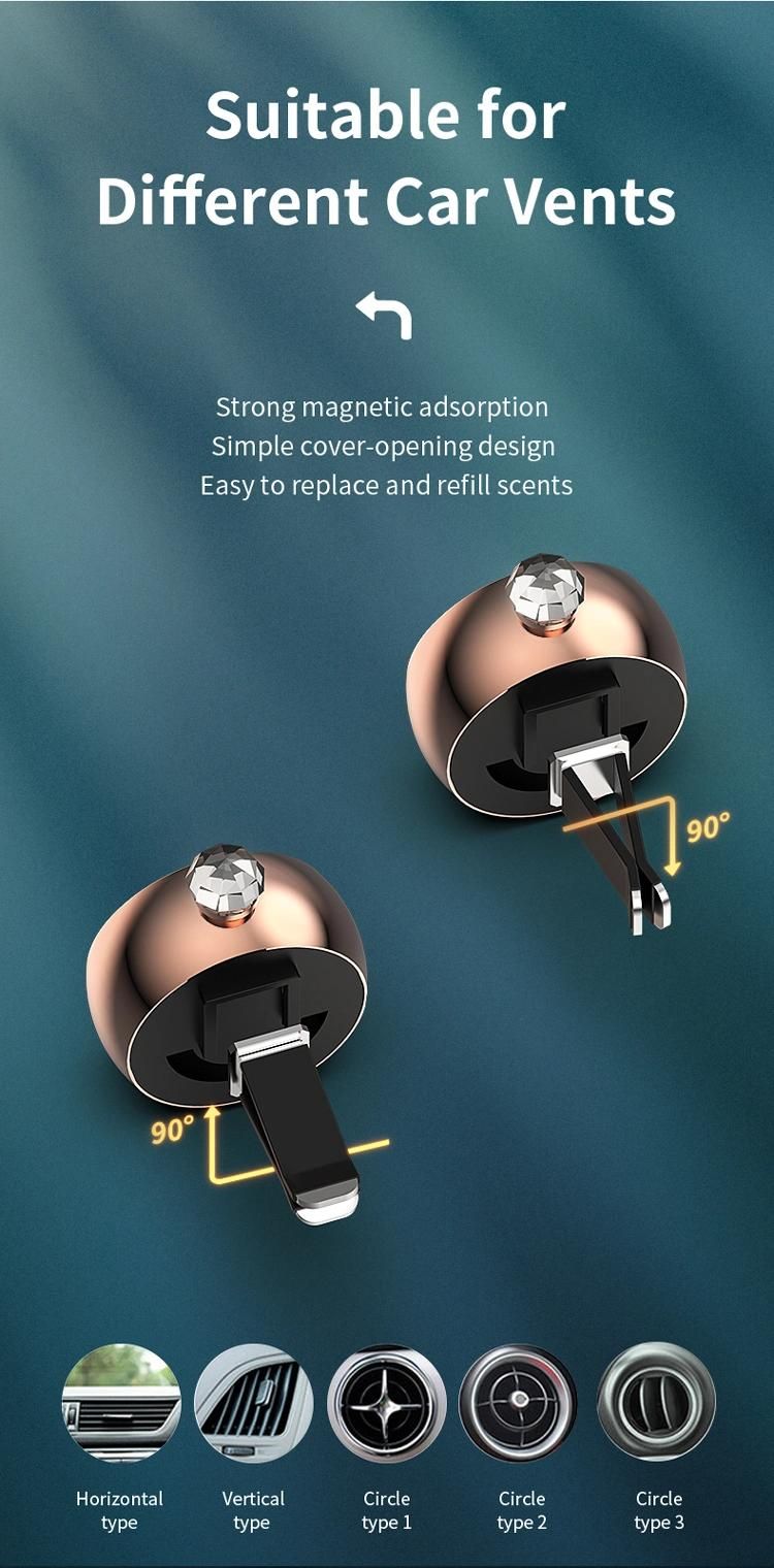 Scenta Custom Logo Luxury Mini Car Fragrance Diffuser Air Freshener Dispenser Eco Friendly Vent Clip Car Air Freshener Device
