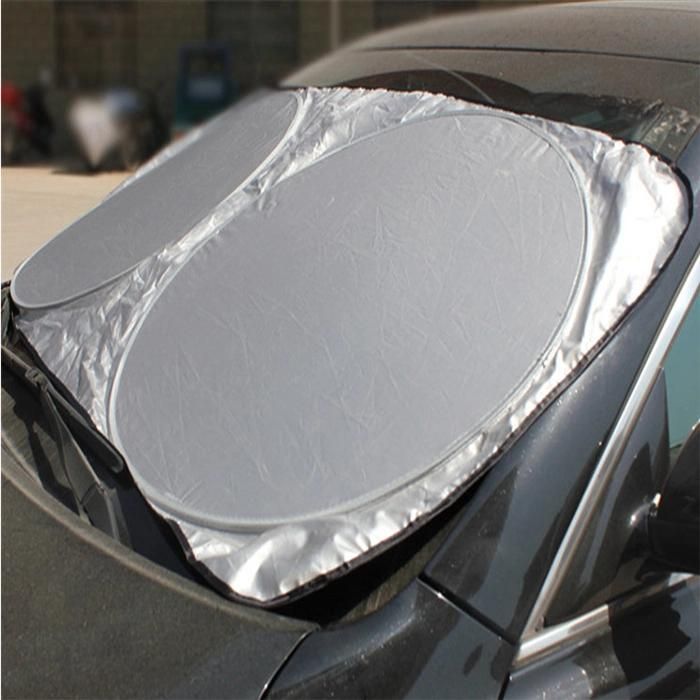 Foldable Front Square / Circle Nylon Silver Shape Car Sunshade for Windshield