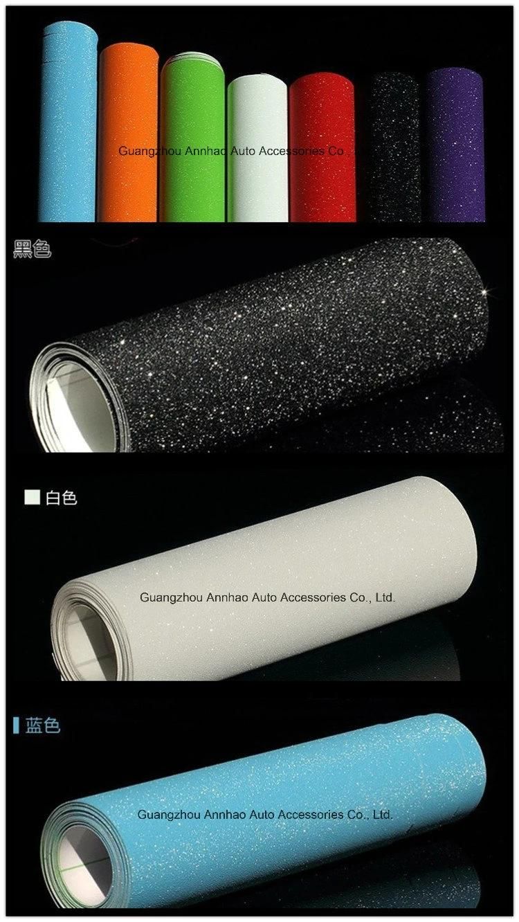 1.52*28m Black Glitter Diamond Matte PVC Film Car Body Wrap