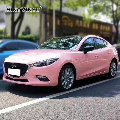 SINOVINYL Top Seller Glossy Recoverable Wrap Car Vinyl Sticker Car Wrap Paper Body Stickers PVC