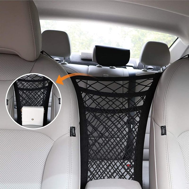 Driver Storage Netting Pouch Car Mesh Organizers Between The Seats for Bag Holder Car Storage Organizer