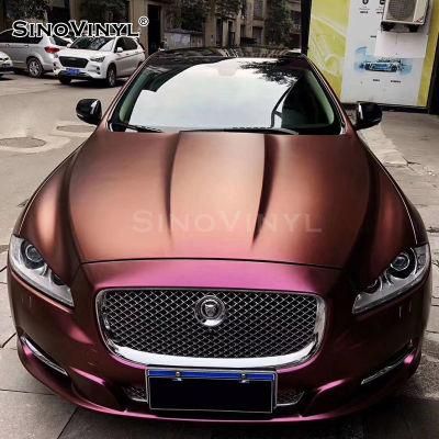 SINOVINYL Stretchable Chameleon Electro Metallic Color Change Car Wrap Film Vinyl