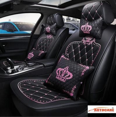 2020 Hot Fashion Pink Crown Car Seat Cover