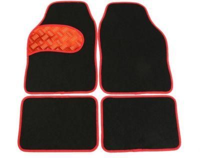 Black Car Floor Mats Rubber Skidproof Carpets Universal