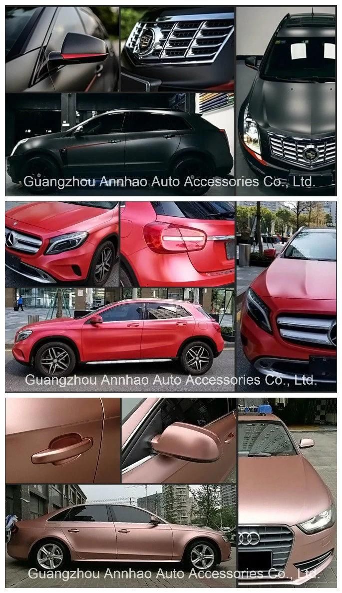 Black Satin Chrome Metallic Matte Car Wrapping Vinyl Pearl Metal Vinyl