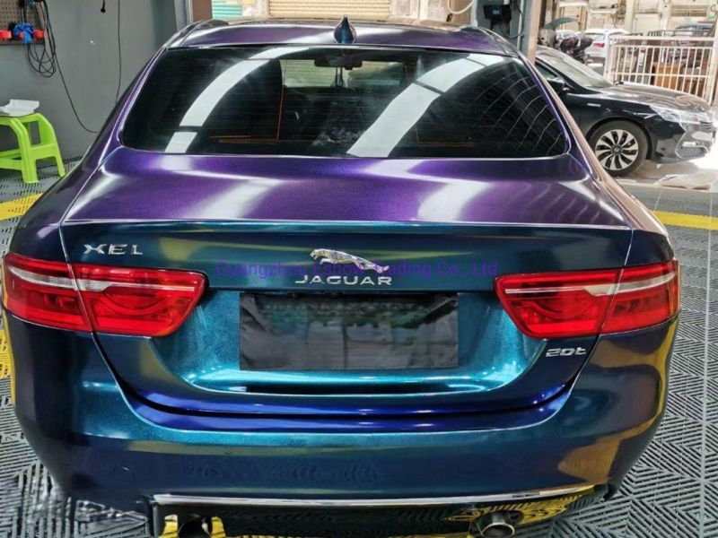 Diamond Purple Charm Blue Self Adhesive Vinyl Car Sticker Protective Film