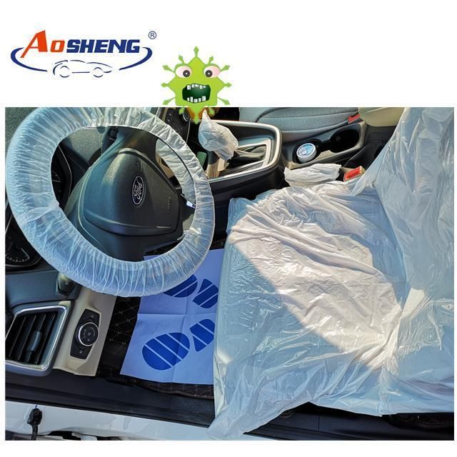 Disposable Car Care Product Car Seat Covers Steering Wheel Covers