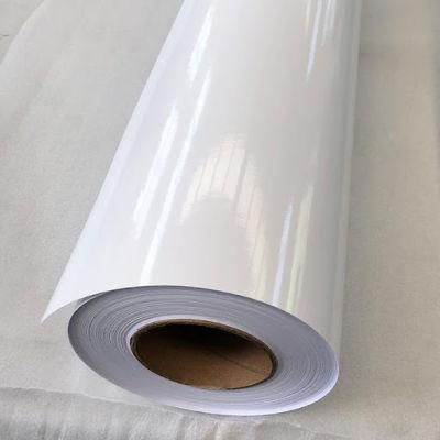 High/Super Glossy Permenent Clear Glue Self Adhesive Vinyl 100micron/140GSM Es-Sav140-Hg