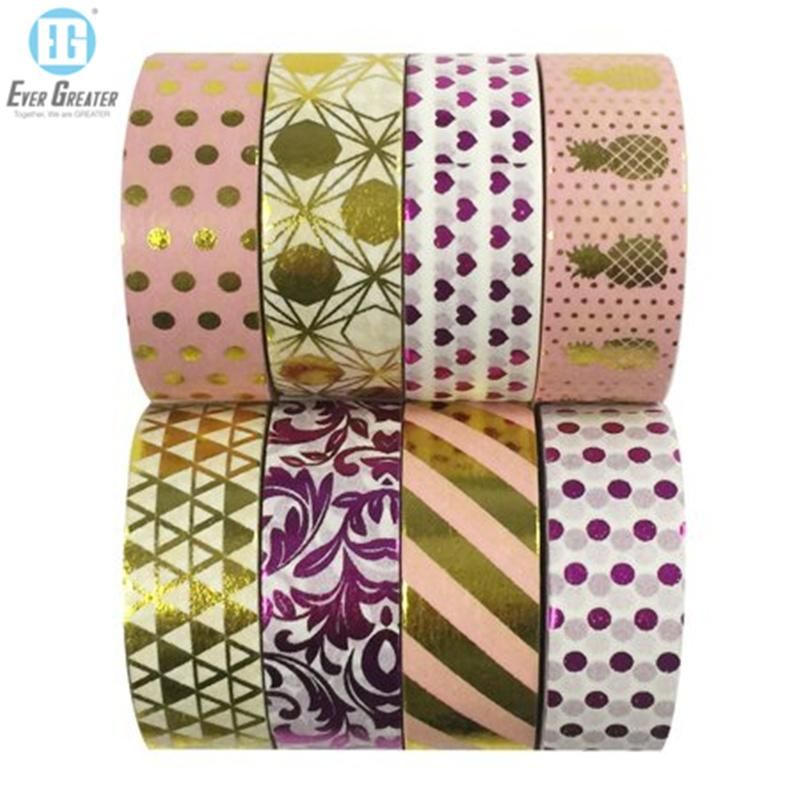 Decoration Colored Printed Paper Masking Adhesive Washi Tape Paper Tape