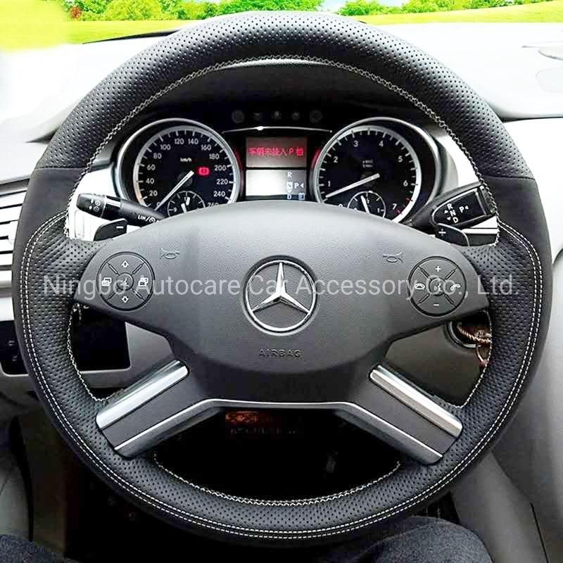 DIY Leather Sewing Steering Wheel Cover High Quality Leather Sewing Steering Wheel Cover