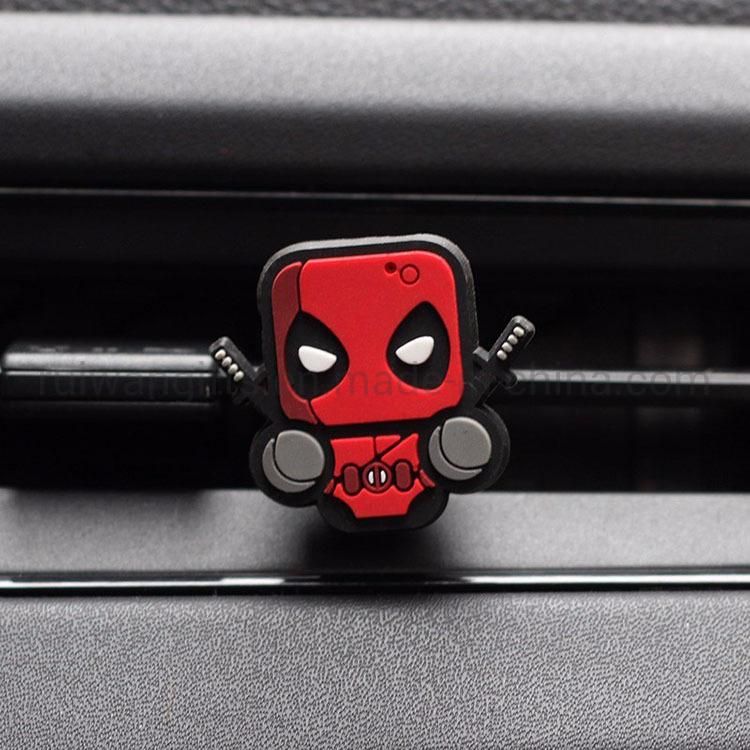 Car Vent Perfume with PVC Cartoon Design