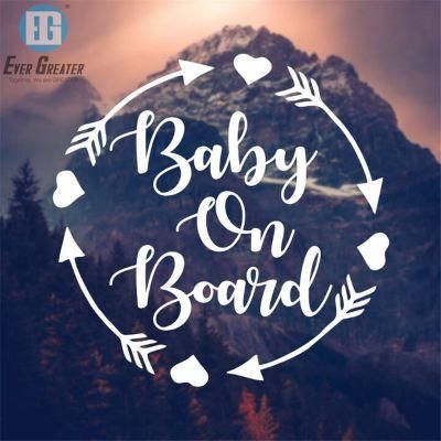 Custom Removable Vinyl Baby in Car Sticker, Baby on Board Sign Car Decal Sticker Baby on Board Sicker