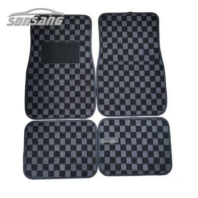 Manufacturer High Quality Checker Car Floor Carpet Mat
