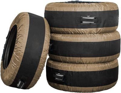 Custom 4-Pack Tire Cover with Different Size Storage Winter Tire Summer Tire
