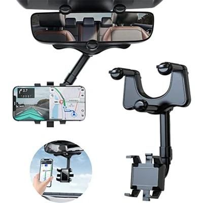 Car Rearview Mirror Mount Phone Holder Smartphone Car Phone Holder Stand Adjustable Rotate Support