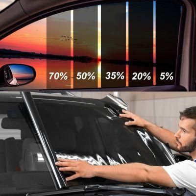 Solar Window Tinting Film Black Privacy UV Resistance Car Tint Anti Scratch 1 Ply Car Window Film