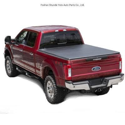 Soft Tri Fold Tonneau Cover 1999-2018 Ford F250 F350 6.5f Truck Bed Covers Folding Tonneau Cover