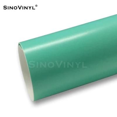 SINOVINYL Colorful PVC Self-adhesive Car Body Wrapping Super Matte Metallic Satin Chrome Pearl Metal Film
