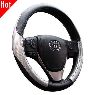 Hot Selling Auto Decorative Carbon Fiber Steering Wheel Cover 80506