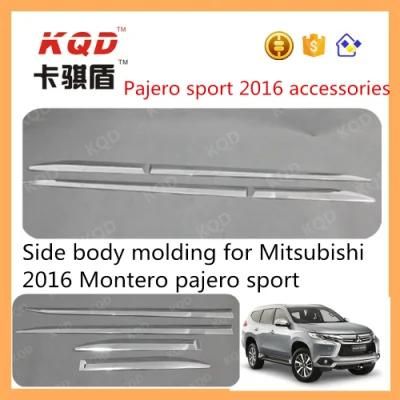 Chrome Door Side Molding Trims for Mitsubishi Pajero 2016