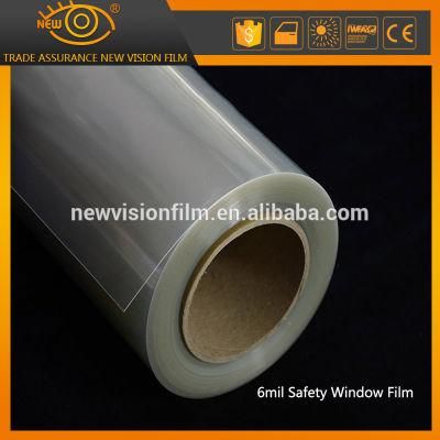 High Quality Factory Supply UV Rejection Transparent Safety Film