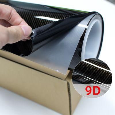 Black 2D 3D 4D 5D 6D 7D Carbon Fiber Film Car Vinyl Wrap Stickes Wrapping