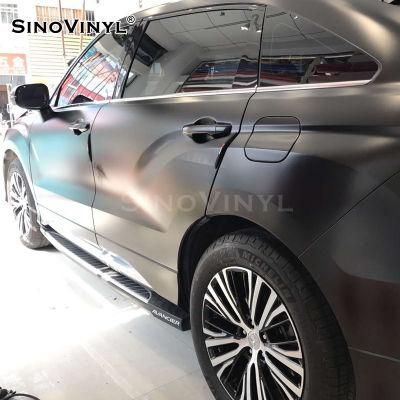 SINOVINYL 1.52*18M Car Wrapping Vinyl Super Matte Satin Vinyl Car Body Change Film Paper Roll Sticker Vinyl Wraps