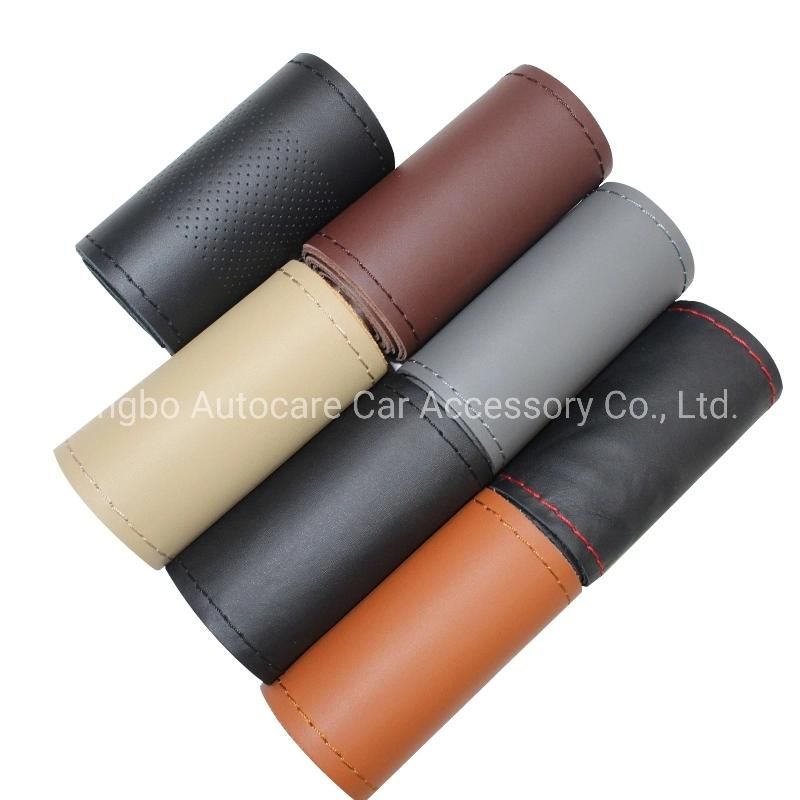 DIY Leather Sewing Car Steering Wheel Cover High Quality DIY Leather Sewing Steering Wheel Cover