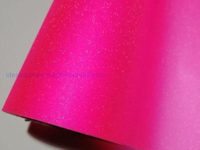 Wholesale Self Adhesive 0.3X9m Pink Car Vinyl Foil Glitter Light