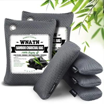 Natural Activated Bamboo Charcoal Bags - Deodorizer, Odor Absorber Remover, Air Freshener, Chemical Free