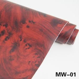1.52*30m 0.13mm Air Free Bubbles Wood Grain Decoration PVC Car Wrap Vinyl
