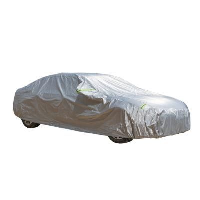 Silver Color Aluminium+PEVA&DuPont Cotton Waterproof High Reflection Sunshine UV-Anti Auto Cover