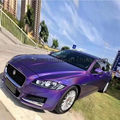 Holographic Rainbow Chrome Purple Wrapping Vinyl Sticker for Car