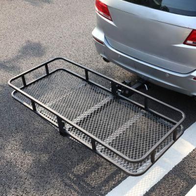 Universal Foldable Iron/Stainless Steel Rear Basket Luggage Carrier