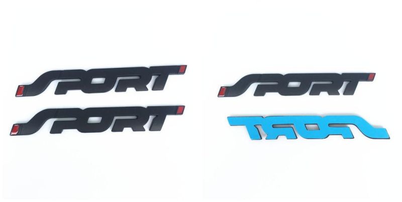 Sport Emblem for Chevrolet Silverado Chevy Camaro Emblem Fender Badge Decal Sticker Logo Car Accessories Car Parts Decoration ABS Plastic