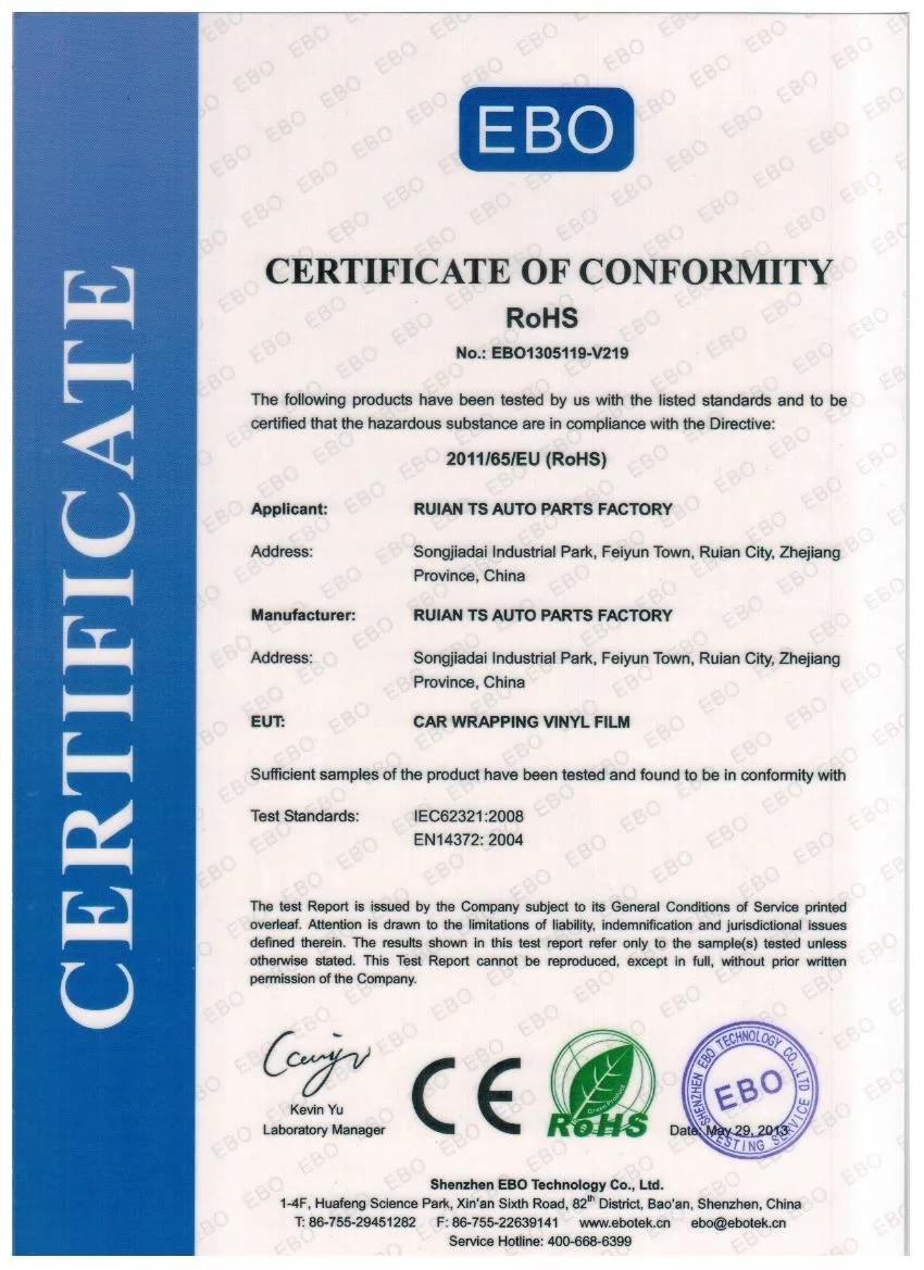 Wrapmaster RoHS Certificate 5X59FT Anti-Scratches PVC Decoration Film Super Glossy Metallic Blue Vinyl Stickers