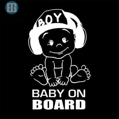 Custom Funny Outdoor Baby on Board Decals Waterproof Vinyl Car Window Sticker Baby Car Sticker