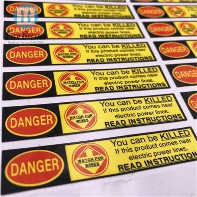 High Quality Custom Printed Fragile Label Sticker PVC Warning Sticker