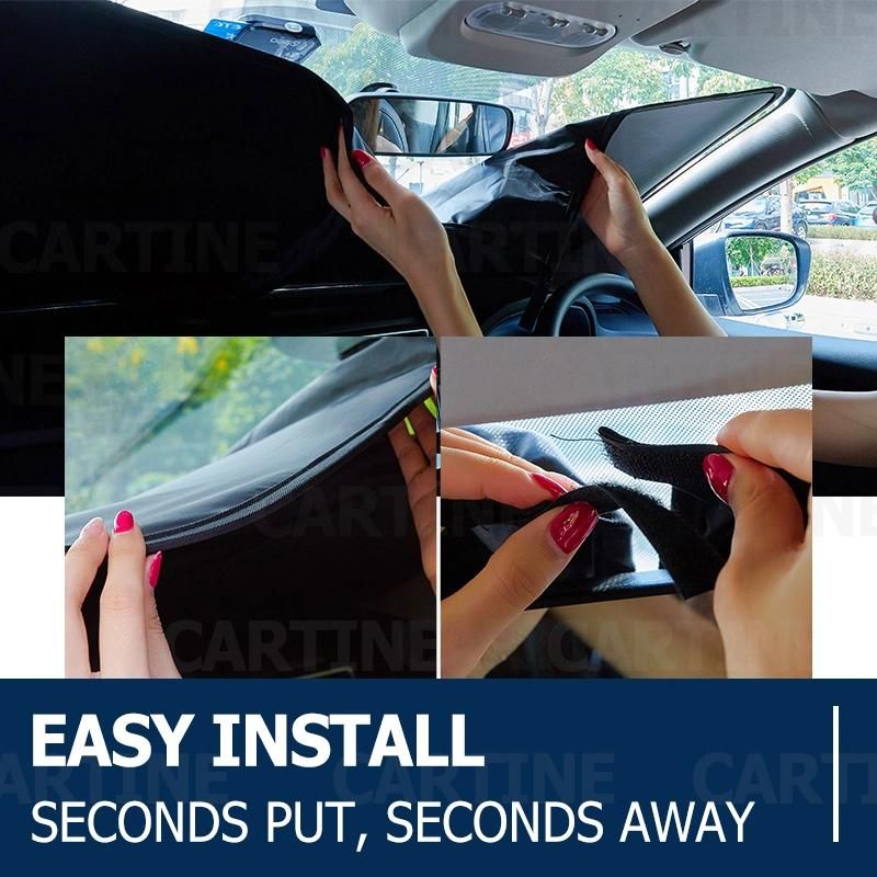 Customizable Sunscreen Removable Sun Shade Keep Cool Anti-UV Car Front Window