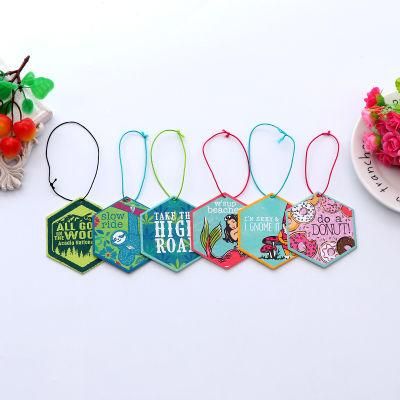 Hot Sales Custom Logo Various Fragrances Paper Car Air Freshener for Promotion Gift