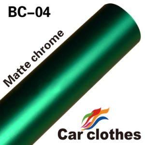 Car Clothes 1.52*18m Air Free Bubbles Apple Green Matte Chrome Car Wraps Vinyl